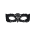 Мереживна маска Obsessive A700 mask, чорна, єдиний розмір