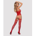 Бодістокінг Obsessive Bodystocking F214, red, S/M/L