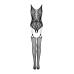 Бодистокинг Obsessive Bodystocking G324, S/M/L, чорний