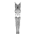 Ажурний бодистокінг Obsessive Bodystocking G325, чорний