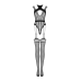 Ажурний бодістокінг з отворами Obsessive Bodystocking G327 black