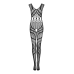 Сітчастий бодистокінг з вирізами Obsessive Bodystocking G328