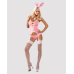 Костюм зайки Obsessive Bunny Suit 4 pcs, рожевий, L/XL