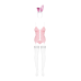 Костюм зайки Obsessive Bunny Suit 4 pcs, рожевий, L/XL