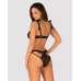 Комплект білизни Obsessive Obsessivia 2pcs set, бюстгальтер і трусики, чорний, L/XL