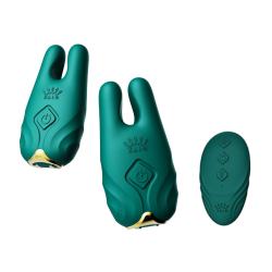 Смарт-вібратор для грудей Zalo Nave Turquoise Green