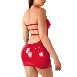 Вінілове плаття Art of Sex Jaklin з відкритою спиною, розмір XS-M, червоне