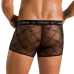 Чоловічі прозорі боксери Passion Short James, сітка, XXL/XXXL, чорні