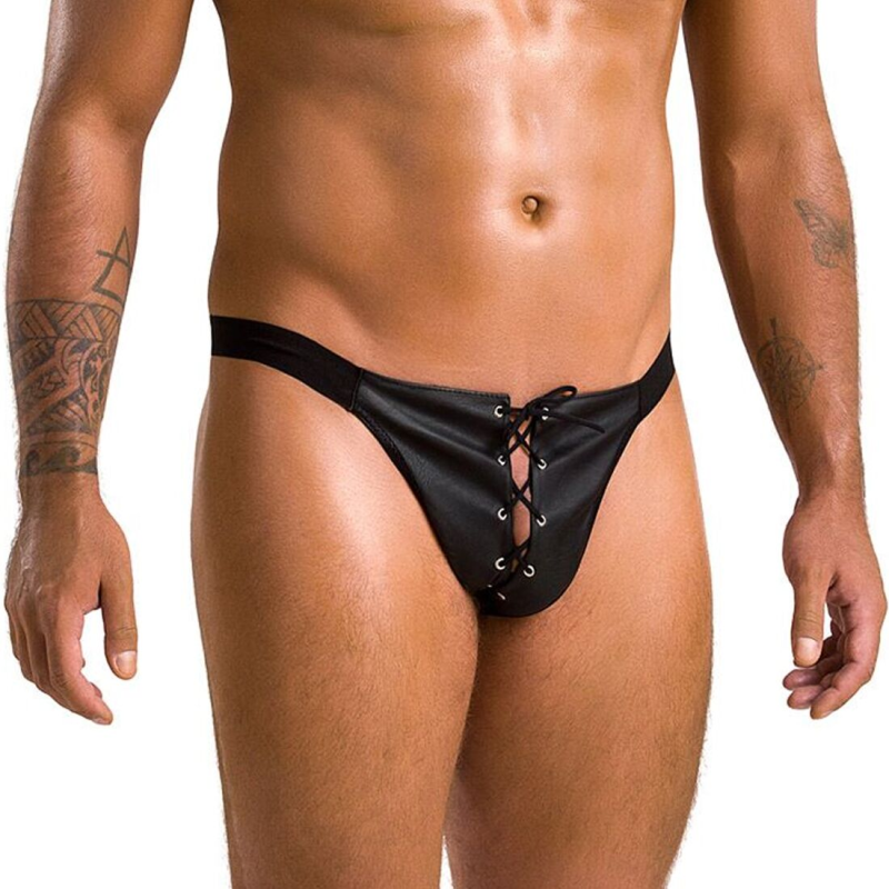 Чоловічі сліпи на шнурівці Passion Slip Ben, екошкіра, розмір L/XL