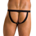 Чоловічі сліпи на шнурівці Passion Slip Ben, екошкіра, люверси, XXL/XXXL, чорні