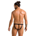 Чоловічі сліпи на шнурівці Passion Slip Ben, екошкіра, люверси, XXL/XXXL, чорні