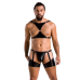 Комплект чоловічої білизни Passion Set John S/M Black (труси, портупея)