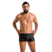 Чоловічі шкіряні боксери з заклепками Passion Short David S/M Black