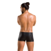 Чоловічі шкіряні боксери з заклепками Passion 048 Short David XXL/XXXL Black