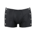 Чоловічі шкіряні боксери з заклепками Passion 048 Short David XXL/XXXL Black