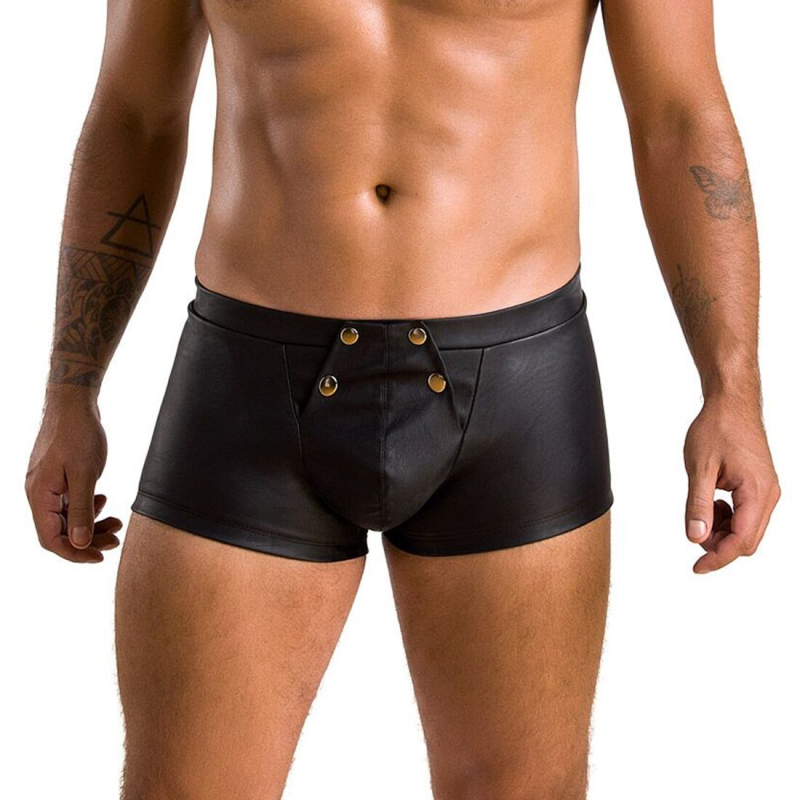 Чоловічі шкіряні боксери з клапаном Passion Short Patrick L/XL