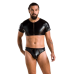 Комплект чоловічої білизни під латекс Passion 057 Set Peter XXL/XXXL, кроп-топ, стринги