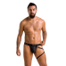 Чоловічі трусики танга з підв'язкою Passion Thong Bill S/M Black