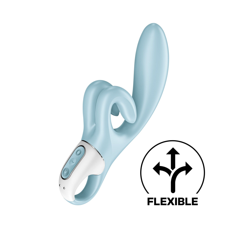 Вібратор-кролик Satisfyer Touch Me Blue з двома відростками