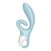 Вібратор-кролик Satisfyer Touch Me Blue з двома відростками