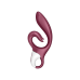 Вібратор-кролик Satisfyer Love Me Red, гнучкий, з потрійним кінчиком відростка