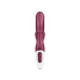 Вібратор-кролик Satisfyer Love Me Red, гнучкий, з потрійним кінчиком відростка