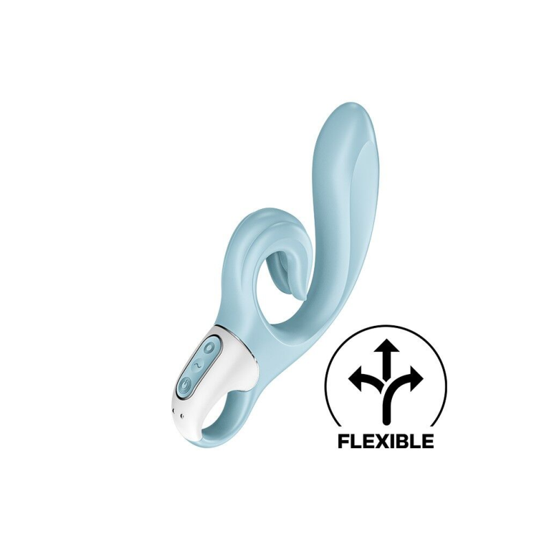 Вібратор-кролик Satisfyer Love Me Blue з гнучким відростком