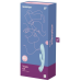 Двосторонній вібратор-кролик Satisfyer Triple Oh Light Blue, 3 мотори