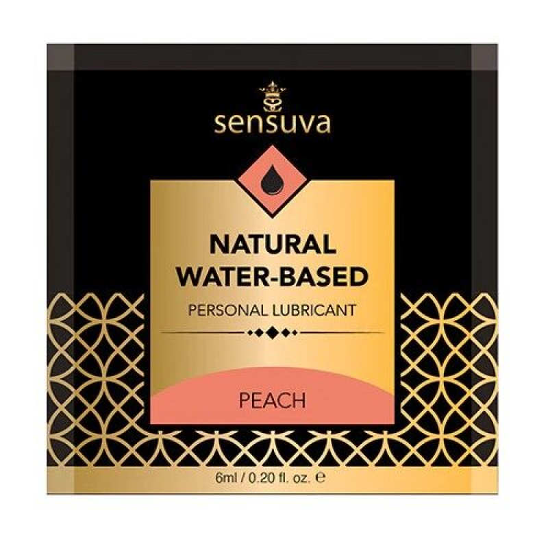 Пробник лубриканту Sensuva Natural Water-Based Peach, 6 мл