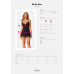 Сорочка та трусики Obsessive Bella Rou chemise & thong