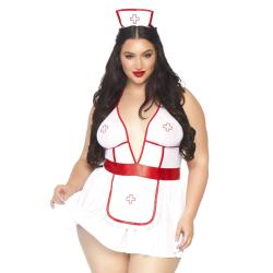 Костюм медсестри Leg Avenue Nightshift Nurse XL/XXL (плаття, трусики, шапочка)