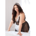 Костюм покоївки Leg Avenue Fantasy French Maid XL/XXL, плаття, трусики, пов'язка