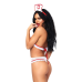 Костюм медсестри Leg Avenue Naughty Nurse, боді та шапочка, one size