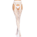 Ажурні колготки з сердечками Leg Avenue Heart White, one size