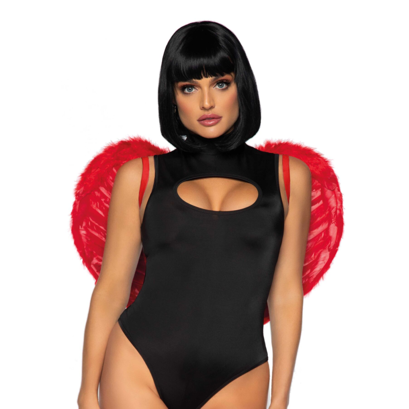 Крила дияволиці Leg Avenue Devil Wings Red з натуральних пір'їн