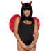 Крила дияволиці Leg Avenue Devil Wings Red з натуральних пір'їн