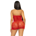 Сітчаста міні-сукня зі стразами Leg Avenue Rhinestone halter mini dress, Red