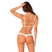 Комплект з відкритою груддю Obsessive Heavenlly 2-pcs cupless set XL/2XL