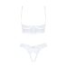 Комплект з відкритою груддю Obsessive Heavenlly 2-pcs cupless set XL/2XL