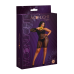 Плаття-бодістокінг Moonlight Plus Model 05, XL-XXXL, чорне, закрите одне плече та рукав