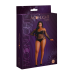 Сітчасте боді зі стразами Moonlight Model 09 Plus, XL-XXXL, чорне, відкриті плечі