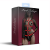 Жіноча збруя з ланцюгом і манжетами Feral Feelings Harness with Cuffs Red