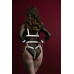 Жіноча збруя з ланцюгом і манжетами Feral Feelings Harness with Cuffs White