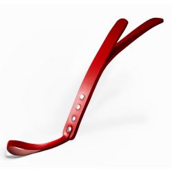 Паддл двошаровий Feral Feelings Leather Mini Paddle Red, натуральна шкіра