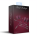 Набір для БДСМ Feral Feelings BDSM Kit 3 Burgundy (наручники, поножі, крестовина)