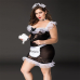 Костюм покоївки JSY «Слухняна Ельма» Plus Size, чорний
