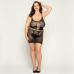 Сітчаста сукня з метеликами JSY «Сексапільна Емілі» Plus Size, чорна