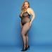 Сітчастий бодистокінг JSY «Відверта Мадлен» Plus Size, Black