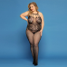 Сітчастий бодистокінг JSY «Відверта Мадлен» Plus Size, Black