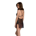 Сорочка Passion Deliena Chemise з стрингами, L/XL, чорний